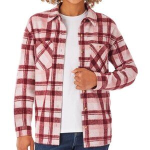 Member’s Mark Plaid Flannel Button Up Shacket Shirt Jacket Size Xlarge